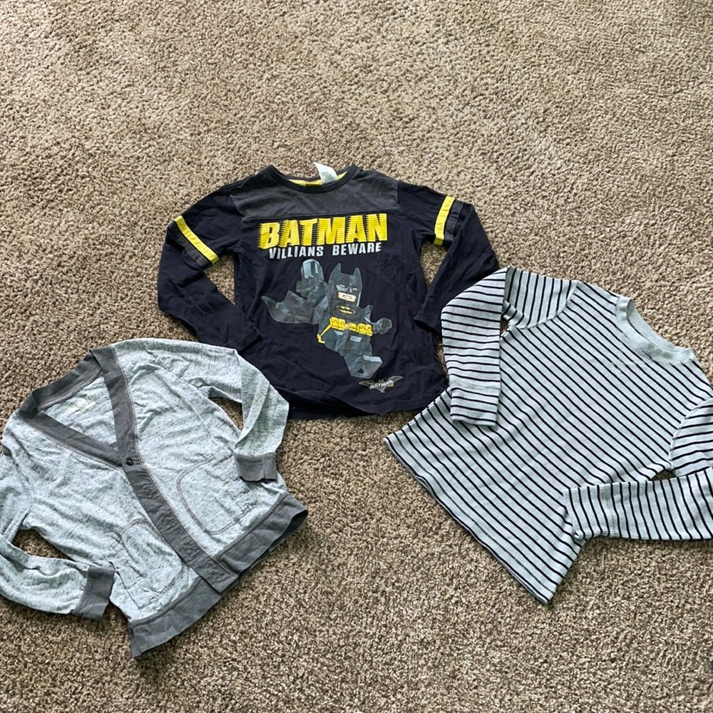 3 Long Sleeve Shirt Boys Bundle Size 7